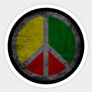 Peace Sign African Themed Design for Africa and Peace Lover Gift Sticker